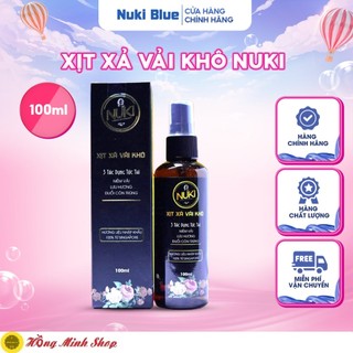  Chai Xịt Xả Vải Nuki Hương Nước Hoa Lưu Hương Mềm Vải,Tinh Dầu Thơm Quần Áo 100ml