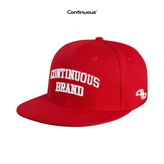 Nón snapback continuous - logo continuous brand/ red