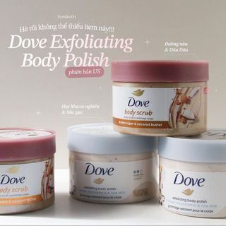 Tẩy da chết body Dove Exfoliating Body Scrub (Mỹ)