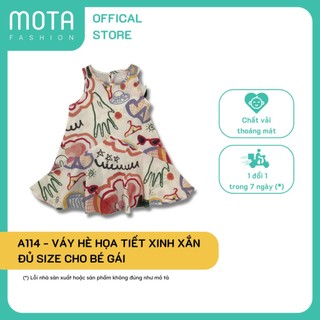  Váy hè hoạ tiết xinh xắn đủ size cho bé gái từ 15-32kg Mota Fashion - Hàng chính hãng