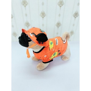 Combo Áo + Nón cho Chó Mèo, vải thun cotton