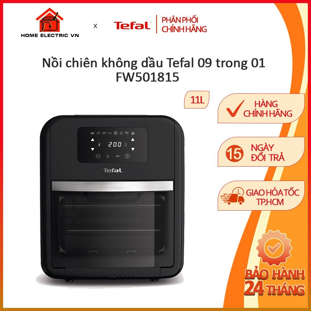 Nồi Chiên Không Dầu đa năng 09 trong 01 Tefal FW501815 - 11 Lít - Hàng Chính Hãng / BH 02 năm