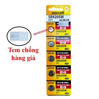 Pin maxell 371 sr920sw dành cho đồng hồ dùng pin 371/ sr920sw/ 371rw/ 370/ ag6