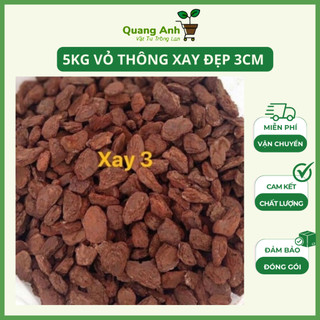 5kg Vỏ thông xay đẹp HT 1-3cm vỏ thông đã được đánh cạnh tròn đẹp dày dặn đã qua xử lý