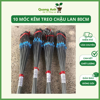 10 móc kẽm treo chậu lan 80cm