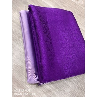 [ VẢI ÁO DÀI ] GẤM LỤA CCẤP HỒNG QUẾ