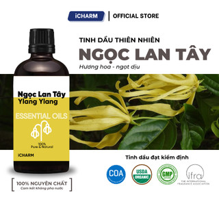 Tinh dầu hoa ngọc lan tây nguyên chất 50ml, 100m - Tinh dầu thiên nhiênl iCHARM xông phòng ngủ, spa