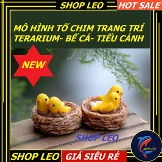 Mô hình tổ chim trang trí terarium, bể cá cảnh - phụ kiện trang trí hồ thủy sinh- phụ kiện thủy sinh - shopleo
