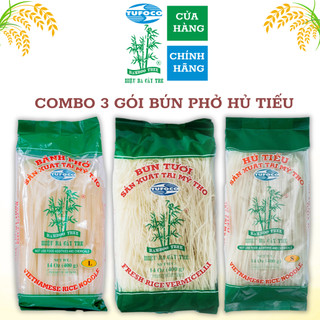 COMBO 3 GÓI BÚN, PHỞ, HỦ TIẾU (LOẠI 400 GRAM) KHÔNG NỞ TRƯƠNG PHÌNH, AN TOÀN SỨC KHỎE