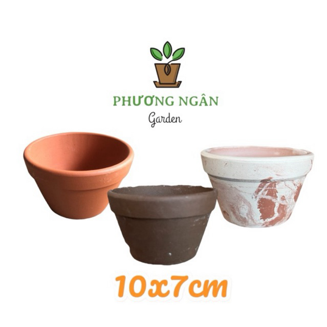 Chậu đất nung 10x7cm