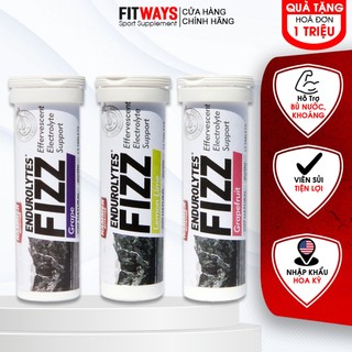 Viên sủi điện giải chống chuột rút Endurolytes Fizz Hammer Nutrition - Cung cấp bù khoáng cân bằng toàn diện (13 viên)