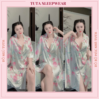 Đầm ngủ sơ mi bigsize chất lụa cao cấp