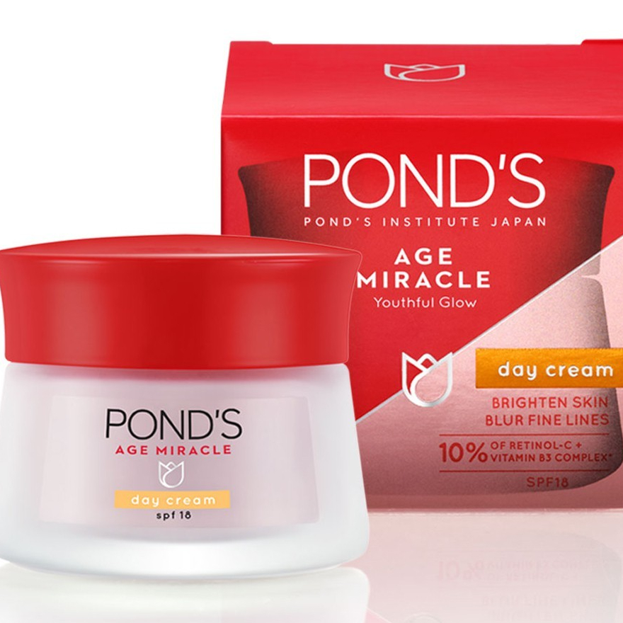( chính hãng )Kem ponds trắng da ngừa lão hóa ban ngày Day Cream SPF 18 PA++ 50g
