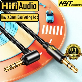 Dây Cáp Âm Thanh 3.5mm Đầu Vuông Góc Cao Cấp NYT N18 - BH 12T Chính Hãng