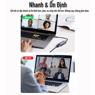 Cáp USB C sang LAN 1Gbps Cao Cấp NYT06 Bảo Hành 12T đổi mới