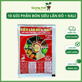 Combo 10 gói phân bón Siêu lân đỏ + kali 22ml kích thích ra rễ kích thích sinh trưởng