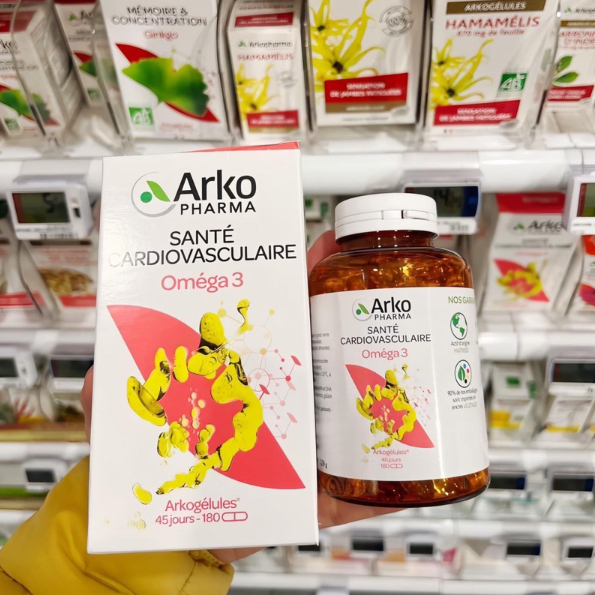 Viên uống Omega-3 của Pháp Arkopharma Omega Origine Marine 180 viên