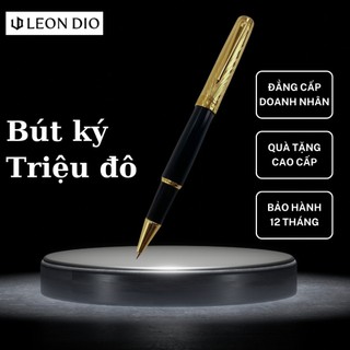  -  Bút Ký Tên Cao Cấp Leon Dio Elite Air Gold 24K - Ngòi Bút 0.5mm, Vỏ Kim Loại Sơn phun bóng 3 lớp