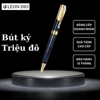 TẶNG BÚT PARKER - Bút ký, bút khắc tên, bút viết Leon Dio Lapis Lazuli Blue, ngòi 0.7mm, bút bi xoay, dùng làm quà tặng