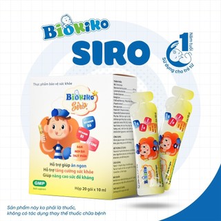Siro ăn ngon và tăng cường sức đề kháng Biokiko hộp 20 gói