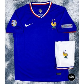 Bộ Áo bóng đá pháp xanh sân nhà giải Euro 2024 - 2025 hàng thái super bản Fan chuẩn thi đấu