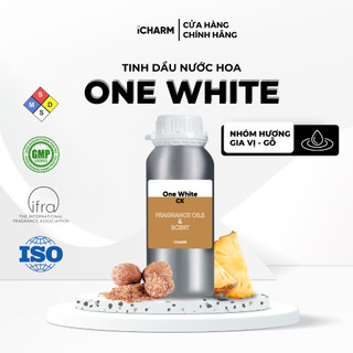 Tinh dầu nước hoa xông phòng One White 500ml, 1 Lít - Tinh dầu thơm phòng nguyên chất iCHARM