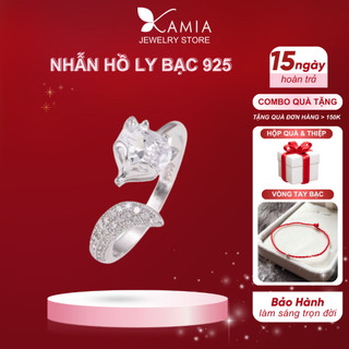 Nhẫn bạc 925 hồ ly đuôi không đá lạ mắt KAMIA N4145