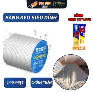 Keo chống thấm dột X2000 cuộn dài 5M băng keo dán rộng 5cm/10cm/20cm - Miếng dán siêu dính chống thấm mái tôn