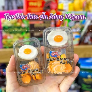 💚 kẹo dẻo bữa ăn sáng / kẹo dẻo sợi mì udon ốp la / kẹo dẻo xoài bóc vỏ - vỉ 16gram 💙