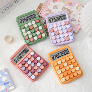 Máy Tính Cầm Tay Phím Cơ, Máy Tính Cầm Tay Mini Màu Pastel, Máy Tính Bấm Tay Điện Tử Bỏ Túi 12 Số - Căn Gác Nhỏ