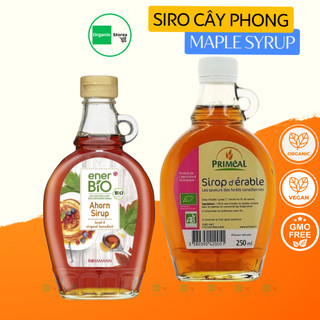 [Maple Syrup] Si rô cây phong hữu cơ lớp A và lớp C 250ml (enerBio - Primeal)