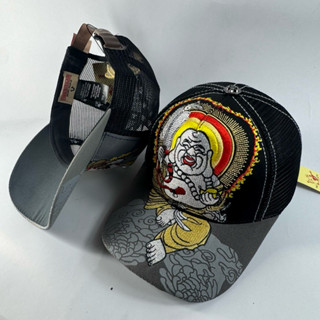 Mũ lưỡi trai,nón kết thêu Ông Địa Phật phối lưới cao cấp nam nữ