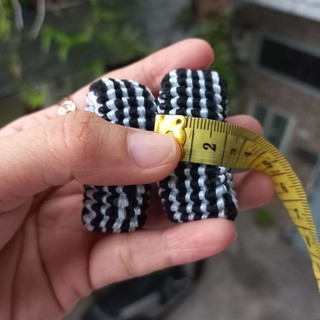 Túi 10 Dây cột tóc sọc màu mã SN có 2 phân loại (bản 1.5cm)