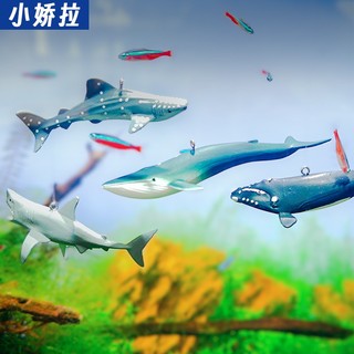 Mô hình cá mập, cá voi thả nổi trang trí bể cá cảnh, thủy sinh
