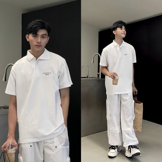 Áo Polo Form Rộng Tay Lỡ Unisex Nam Nữ Mặc Được 100% Cotton Cao Cấp Thoáng Mát Dày Oversize Local Brand, ao Polo