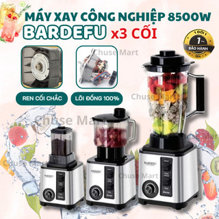 ( 3 Cối Xay ) Máy Xay Sinh Tố Công Nghiệp BARDEFU 3 Cối Xay Hàng Chính Hãng, Bảo Hành 12 Tháng,  Xay Đa Năng Siêu Khoẻ