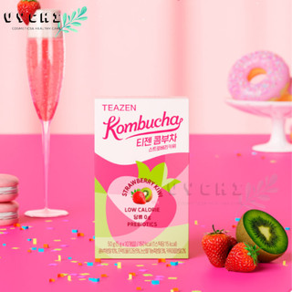 Trà kombucha Teazen Vị KiWi Mix Dâu Tây Hàn Quốc