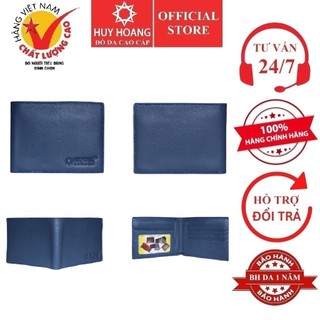 Bóp nam huy hoàng cao cấp màu xanh dương hp2137