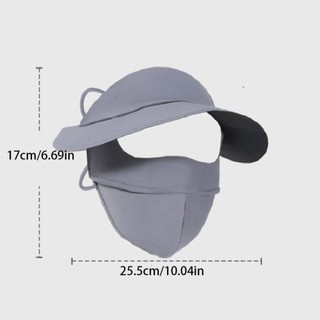 Khẩu trang Sermala tích hợp vành che nắng, khẩu trang mặt nạ chống nắng chống 99% tia UV thế hệ mới