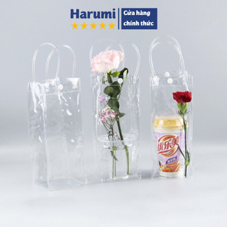 Túi Trong Suốt Đựng Ly, Cốc, Mỹ Phẩm, Túi Có Quai Xách Đựng Bình Giữ Nhiệt Ly Giữ Nhiệt Trong Suốt, Thời Trang, Đa Năng
