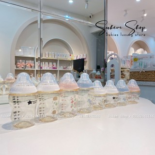 Bình sữa ppsu núm ty siêu mềm tự nhiên tommee tippee họa tiết size 150ml, 260ml cho bé từ sơ sinh