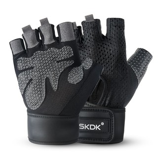 Găng Tay Tập Gym SKDK 136 - Găng Tay Tập Gym Kết Hợp Bảo Vệ cổ Tay Cao Cấp Loại 1