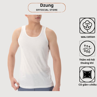 Áo thun may ô 3 lỗ nam cotton trắng trơn mặc lót trong sơ mi Erismen - Dzung