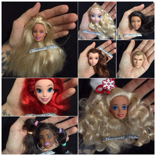 Đầu búp bê Barbie chính hãng. Mã head Barbie