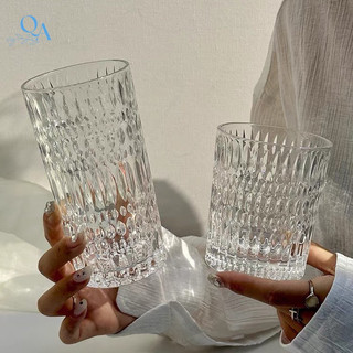 Cốc Thuỷ Tinh kẻ sọc phong cách Nhật Bản|Ly Thuỷ Tinh Decor Nhà Hàng Phong Cách Hàn Quốc|Ly Cocktail