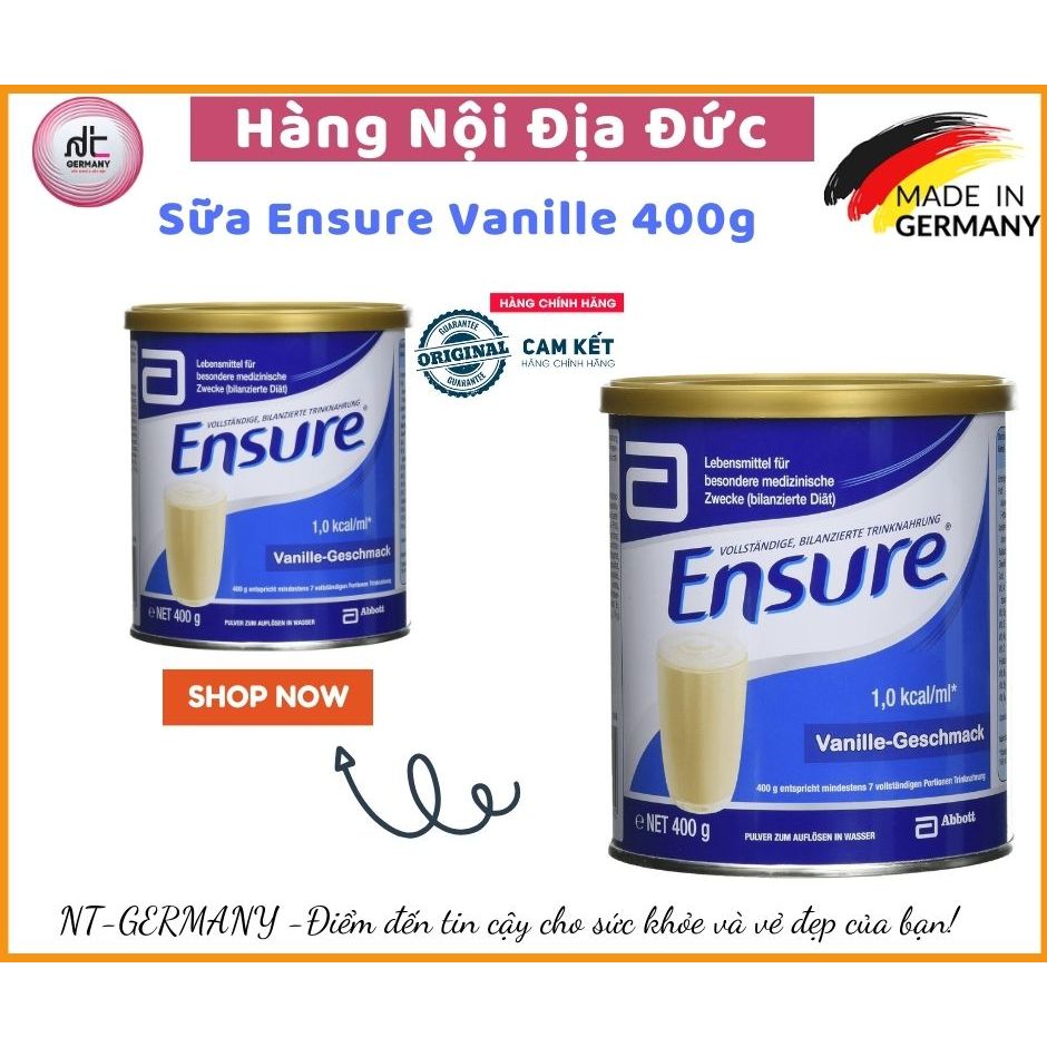 Sữa Ensure của đức  ( Ensure Vanille 400g )