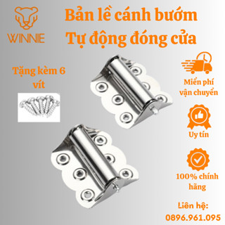 Bản lề cánh Buớm bằng inox tự động đóng cửa - Bản lề lò xo tự động đóng cửa