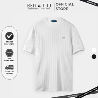 Áo Thun Form CASUAL FIT CS1210BC233 BEN & TOD sọc gân co giãn tốt thấm hút mồ hôi trẻ trung năng động