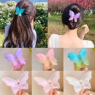 Set 3 Kẹp  Hình Bướm Màu Gradient Phong Cách Hàn Quốc Siêu Xinh