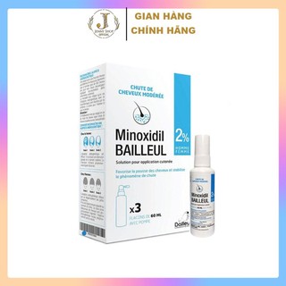 Xịt mọc tóc karmel minoxidil bailleul 2%-ngăn rụng tóc, kích thích mọc tóc